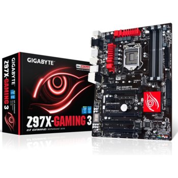 Дънна платка Gigabyte Z97X-Gaming 3, Z97, LGA1150, DDR3, PCI-E (HDMI&DVI)(CF&SLi), 6x SATA 6Gb/s, 1x SATA Express, 1x M.2 Socket, 4x USB 3.0, ATX | JAR Computers GA-Z97X-Gaming 3