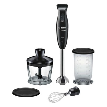 Пасатор Bosch MSM2650B, 600 W, 1 степен на работа, 3 функции, QuattroBlade от неръждаема стомана, черен | JAR Computers Bosch MSM2650B