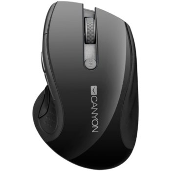 Мишка Canyon CNS-CMSW01B, оптична(1600 dpi), безжична, USB, черна | JAR Computers Canyon CNS-CMSW01B