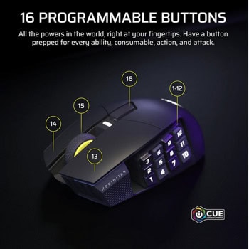 Corsair Scimitar Elite Wireless SE MMO Black
