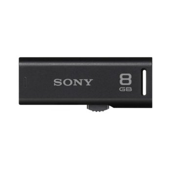 8GB USB Flash, Sony Ultra Mini, черен, USB 2.0