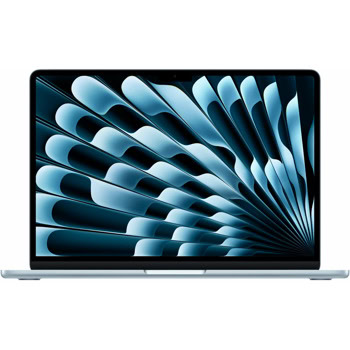 Лаптоп Apple MacBook Air 13.6 2025 (MC6T4ZE/A)(Sky Blue), десетядрен Apple M4 4.46 GHz, 13.6" (34.54cm) Liquid Retina True Tone 500nits IPS Display, 16GB LPDDR5X, 256GB SSD, 2x Thunderbolt 4, macOS | JAR Computers Apple MacBook Air 13.6 2025 16/256GB Sky Blue
