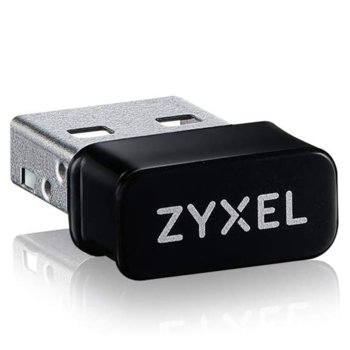Мрежови адаптер ZyXEL NWD6602, 2.4Ghz (300 Mbps)/5GHz (867 Mbps), Wireless AC, USB 2.0 | JAR Computers ZyXEL NWD6602 AC1200 Nano USB Adapter