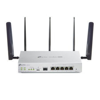 Рутер TP-Link Omada Pro G36W-4G, 3000Mbps, 2.4GHz (574Mbps)/ 5GHz (2402Mbps), Wireless AX, 4x 10/100/1000Mbps LAN/WAN, 1x 10/100/1000Mbps LAN/WAN SFP, 1x 10/100/1000Mbps WAN, 5x външни антени | JAR Computers TP-Link Omada Pro G36W-4G