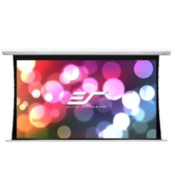 Екран Elite Screens Saker Tension SKT106NXW-E12, за стена, White, 2283 x 1427 мм, 106" (269.2 cm), 16:10 | JAR Computers Elite Screens SKT106NXW-E12
