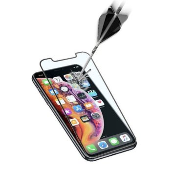 Протектор от закалено стъкло /Tempered Glass/, Cellularline, за Apple iPhone Xs Max, 3D, черен | JAR Computers Cellular Line стъкло 3D за iPhone Xs Max Чeрнo