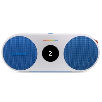 Тонколона Polaroid P2 Music Player, 20W RMS, Bluetooth, USB-C, 3.5mm жак, синя | JAR Computers Polaroid P2 Music Player - Blue & White 009087