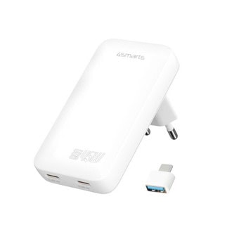 4Smarts GaN FlatPlug Slim Duos 45W White 542045
