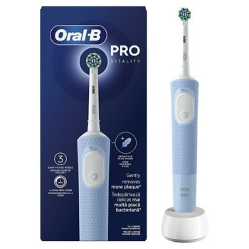 Ел. четка за зъби Oral B D103 PRO BLUE, 2D почистваща технология, 3 режима на почистване, синя | JAR Computers Oral B D103 PRO BLUE