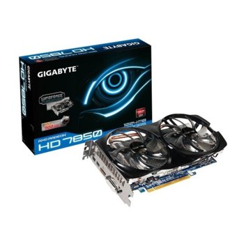 Видео карта AMD 7850, 1GB, Gigabyte R785OC-1GD +подарък игра "Sleeping Dogs", PCI-E 3.0, DDR5, 256bit, HDMI, 2x miniDisplayPort, DVI | JAR Computers AMD GIGABYTE 7850