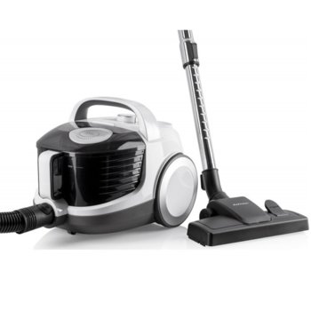 Прахосмукачка Rohnson R 1230, без торба, 800W, 2.5 л. вместимост на контейнера, Hepa филтър, 4x степени на филтриране, черна/бяла | JAR Computers Rohnson R 1230