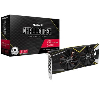 Видео карта AMD Radeon RX 5700 Challenger D, 8GB, ASROCK (RX5700 CLD 8GO), PCI-E 4.0, GDDR6, 256bit, Display Port, HDMI | JAR Computers AMD Radeon RX 5700 Challenger D
