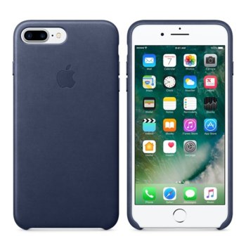 Apple iPhone 7 Plus Leather Case - Midnight Blue