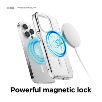 Hybrid MagSafe Case за iPhone 14 Pro прозрачен