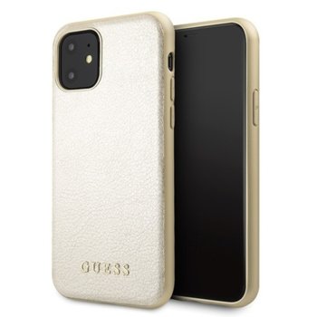 Guess Iridescent Leather iPhone 11 gold