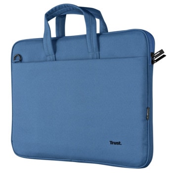 Чанта за лаптоп Trust Bologna Blue, до 16" (40.64cm), полиестер, синя | JAR Computers TRUST Bologna 16" Eco Blue 24448