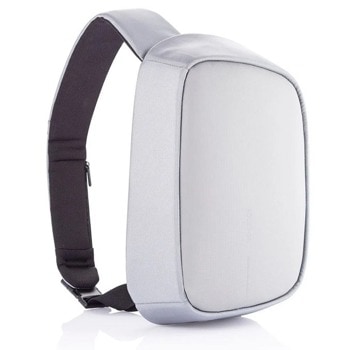Раница за таблет XD Design Bobby Sling (P705.782), до 9.7" (24.6 cm), за през рамо, скрити ципове и джобове, USB порт за зареждане, водоотблъскващ материал, сива | JAR Computers XD Design Bobby Sling сива P705.782