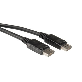 Кабел Roline 11.99.5601, DisplayPort(м) към DisplayPort(м), 1m, черен | JAR Computers Roline DisplayPort(м) към DisplayPort(м) 11.99.560