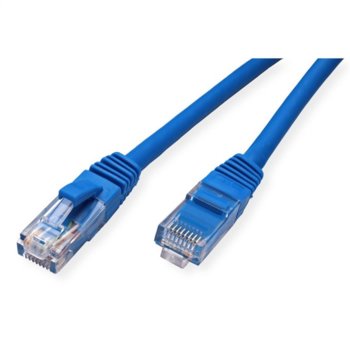 Пач кабел Roline, UTP, Cat.6e, 5m, син | JAR Computers Roline Cat.6e UTP 5m blue 21.99.1064