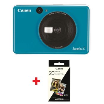 Canon Zoemini C, Seaside Blue + ZINK Photo Paper P