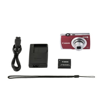 Canon PowerShot A2600 IS, червен + case + SD