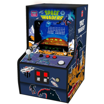 Мини ретро конзола My Arcade Space Invaders Micro Player (Premium Edition), 2.75" екран, преносима, светещ монетник, синя | JAR Computers Space Invaders Micro Player (Premium Edition)
