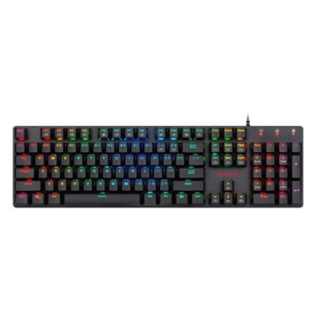 Клавиатура Shrapnel K589RGB-BK, RGB подсветка, 8 мултимедийни клавиша, черна, USB image