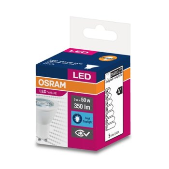LED крушка Osram, GU10, 5W, 350 lm, 6500K | JAR Computers Osram LED GU10 5W 230V 350 lm 6500K