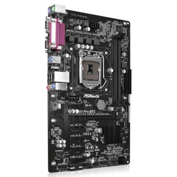 Дънна платка ASRock H81 Pro BTC R2.0, H81, LGA1150, DDR3, PCI-E (HDMI&VGA), 2x SATA 6Gb/s, 2x USB 3.0, ATX | JAR Computers ASRock H81 Pro BTC R2.0 2Y
