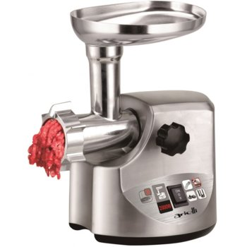 Месомелачка Arielli AMG-2000SS, 1 степен на работа, 3 броя пластмасови приставки, 2000W, инокс | JAR Computers ARIELLI МЕСОМЕЛАЧКА AMG-2000SS