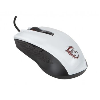 MSI Clutch GM40 White + Gaming Shield Mousepad