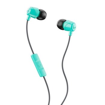 Слушалки Skull Candy (S2DUY-L675), тип "тапи", микрофон, 3.5mm jack, 1.2м, син/черен | JAR Computers Skull Candy Jib S2DUY-L675