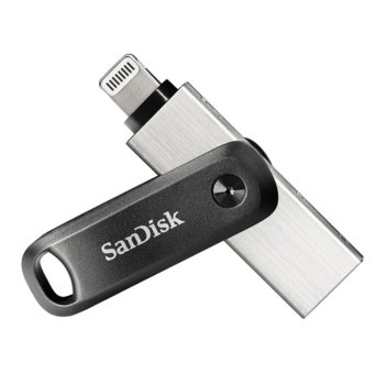 Памет 128GB USB Flash Drive, SanDisk iXpand Flash Drive Go, USB 3.0, сребриста, OTG | JAR Computers SanDisk 128GB iXpand Flash Drive Go SDIX60N-128G-G