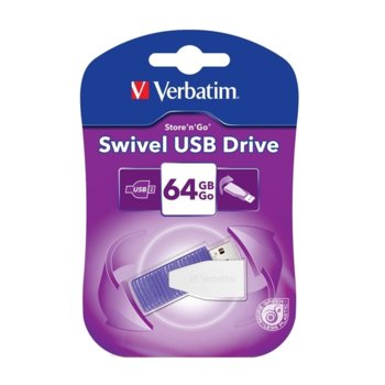 Verbatim 64GB USB 2.0 Swivel