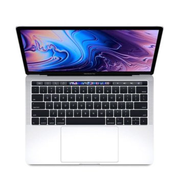 Лаптоп Apple MacBook Pro 13 (MR9U2) Silver, 4-core i5 2.3/3.6GHz, 13.3" (33.78 cm) Retina дисплей, 8GB DDR4, 256GB SSD, 4xUSB-C(Thunderbolt 3), macOS High Sierra, 1.37 kg, Touch Bar with Touch ID | JAR Computers Apple MacBook Pro 13 256gb silver MR9U2