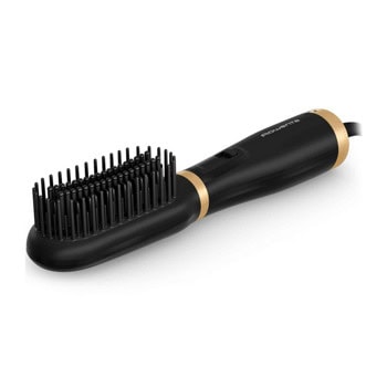 Електрическа четка за коса Rowenta Powerstraight Air 2-in-1 UB5920F0, 3 температурни настройки, 3 скорости, титаниево покритие, йонен генератор, черна | JAR Computers Rowenta Powerstraight Air 2-in-1 UB5920F0