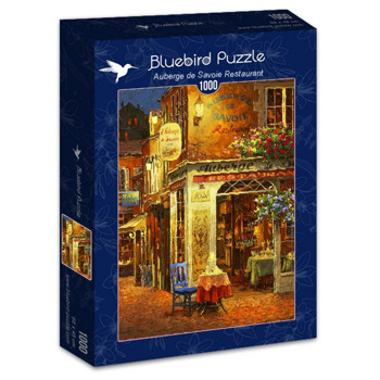 Пъзел Bluebird Puzzle Маса във френски ресторант, 1000 части | JAR Computers Пъзел Bluebird Puzzle Маса във френски ресторант