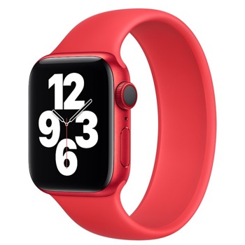 Каишка Sdesign Silicone SoloLoop Band (SDLOOP-RD-40), силиконова, за смарт часовник Apple Watch 38/40mm, червена | JAR Computers Sdesign Silicone SoloLoop Band SDLOOP-RD-40