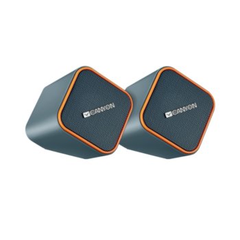 Тонколони Canyon CNS-CSP203O, 2.0, 5W RMS, 3.5mm jack/USB, черни/оранжеви | JAR Computers Тонколони Canyon CNS-CSP203O