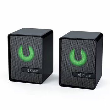 Тонколони Kisonli L-4040, 2.0, 6W RMS (3W + 3W), USB, AUX, черни | JAR Computers Тонколони Kisonli L-4040 22234
