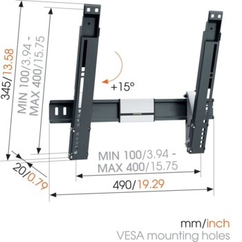 Vogel's THIN 415 стойка за стена LED TV с наклон
