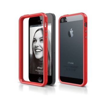 Elago S5 Bumper Case за iPhone 5/S/E ELS5BP-RD