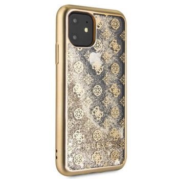 Guess Peony Liquid Glitter iPhone11 GUHCN61PEOLGGO