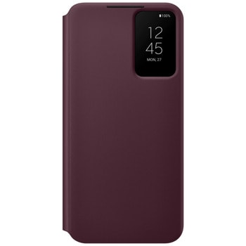 Калъф Samsung S22+ Smart Clear View Cover Burgundy