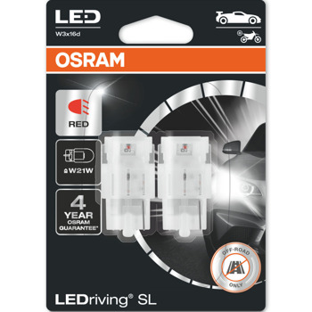 Автомобилна крушка Osram 7505DRP, 1.4W, 60lm, W21W, W3x16d, LED, 2 броя в опаковка | JAR Computers Osram 7505DRP 1.4W 60lm 7505DRP
