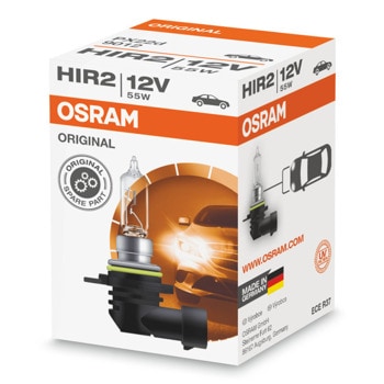 Автомобилна крушка Osram OSRA9012, 55W, 1875lm, HIR2, PX22d, халогенна, 1 брой в опаковка | JAR Computers Osram 9012 55W 1875lm OSRA9012