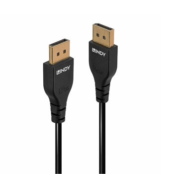 Кабел LINDY LNY-36462, от DisplayPort(м) към DisplayPort(м), 2m, 8K@60Hz, черен | JAR Computers кабел lindy lny-36462