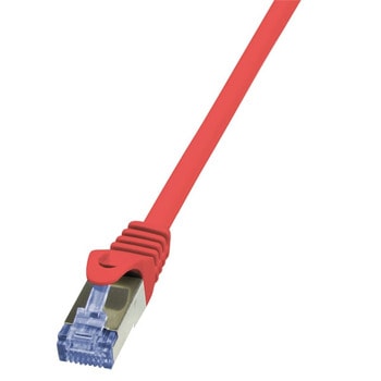Пач кабел LogiLink CQ3014S, S/FTP, CAT 6a, 0.25m, червен | JAR Computers LogiLink S/FTP Cat.6a 0.25m, Red, CQ3014S