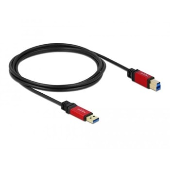 Кабел Delock 82757, от USB-A(м) към USB-B(м), 2m, черен | JAR Computers Delock USB-A - USB-B Male 82757