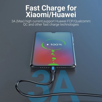 кабел vention cozbd usb 3.0 a m to usb-c m 0.5m | JAR Computers кабел vention cozbd usb 3.0 a m to usb-c m 0.5m